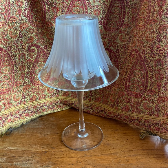 Yankee Candle Accents Yankee Candle Clear Glass With Etched Shade